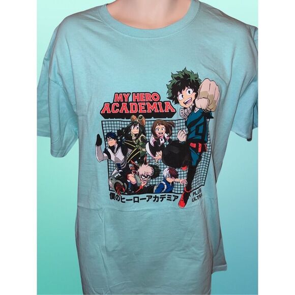 NWOT My Hero Academia Group Graphic T-Shirt Size Large #83 - Picture 1 of 3